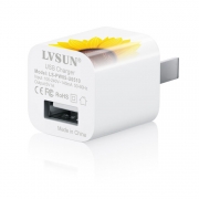 USB迷你充電器LS-PW05-U0510A向日葵