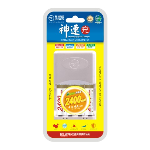 鎳氫電池充電器神速充LS-S4A424