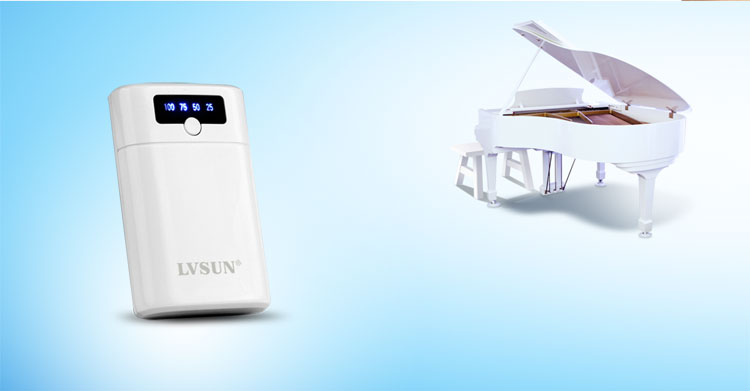 智能寶商務(wù)移動(dòng)電源LS-B8000使用雙層烤漆工藝