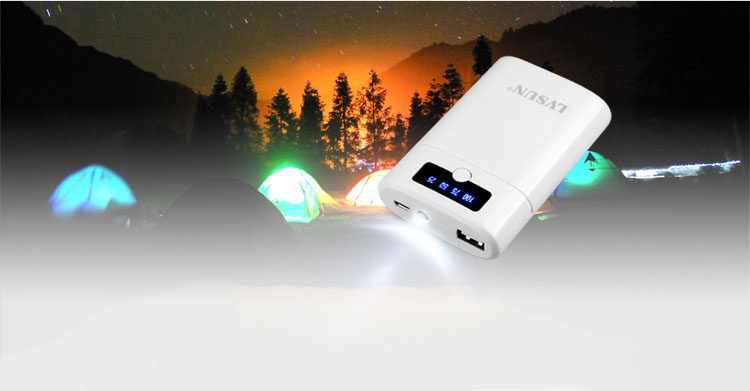 龍威盛智能寶商務(wù)移動(dòng)電源LS-B8000帶有LED強(qiáng)光手電筒