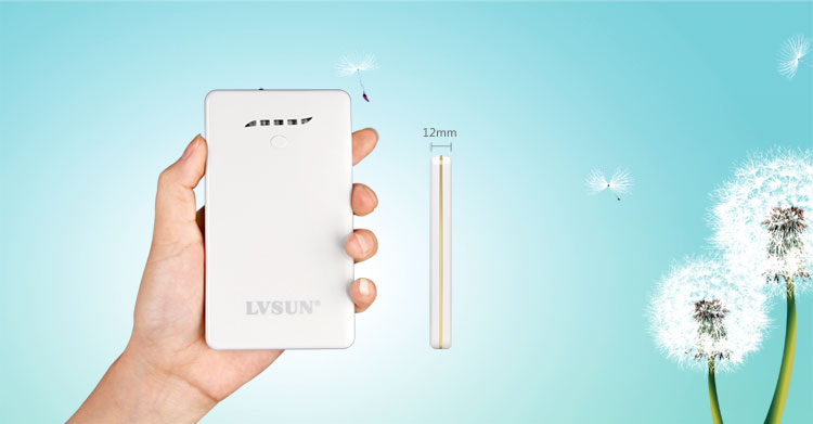 LVSUN龍威盛移動電源LS-B800超輕超薄靈動便攜