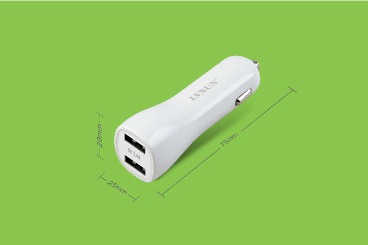 雙USB車載充電器產(chǎn)品尺寸
