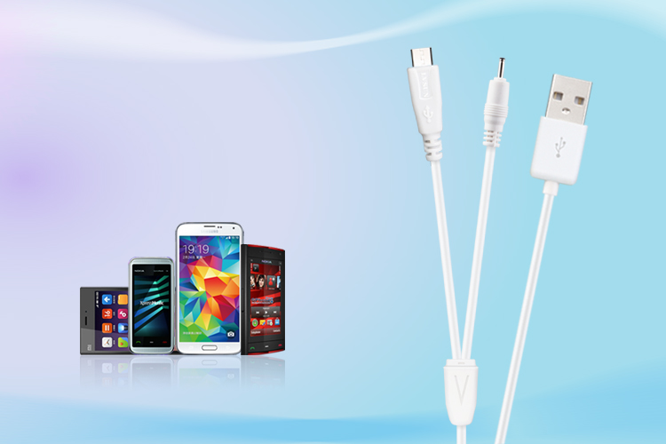 Micro USB+NOKIA小頭 USB二合一數(shù)據(jù)充電線(xiàn)