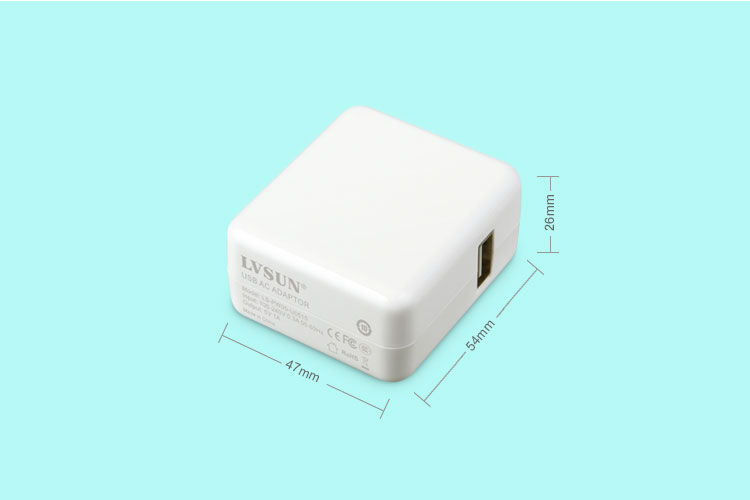 USB旅行充電器產品尺寸